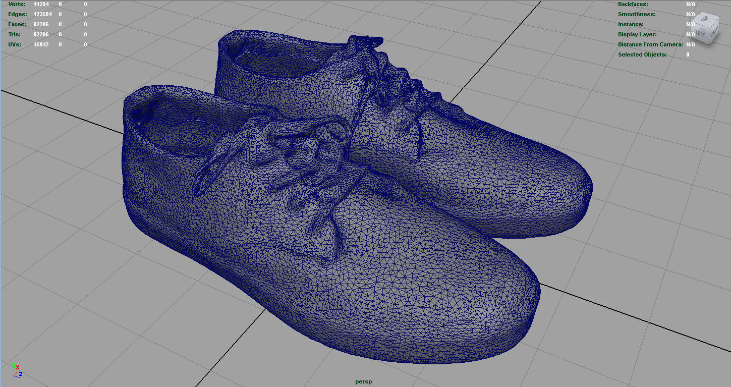Sneakers 12 Low-poly 3D model_5