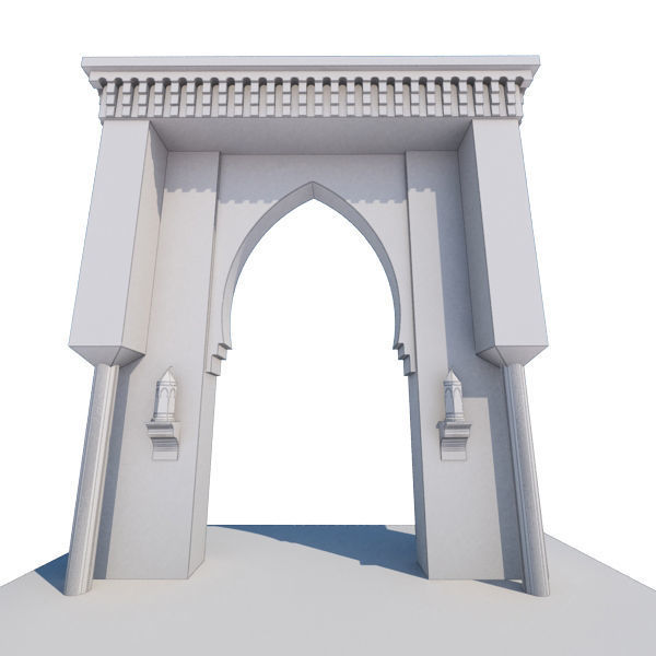 Traditional Moroccan Door 3D model_8