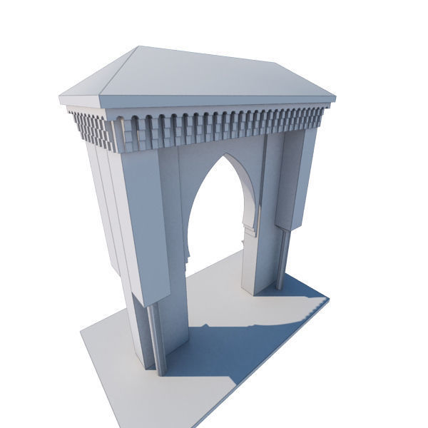 Traditional Moroccan Door 3D model_9