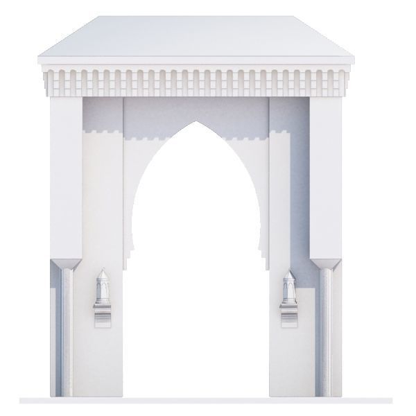Traditional Moroccan Door 3D model_10