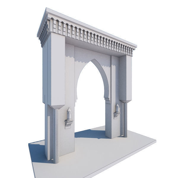 Traditional Moroccan Door 3D model_6