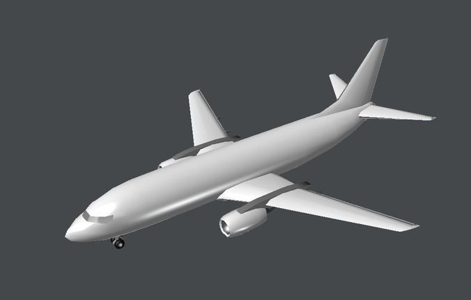 Airbus boeing - boeing Low-poly 3D model