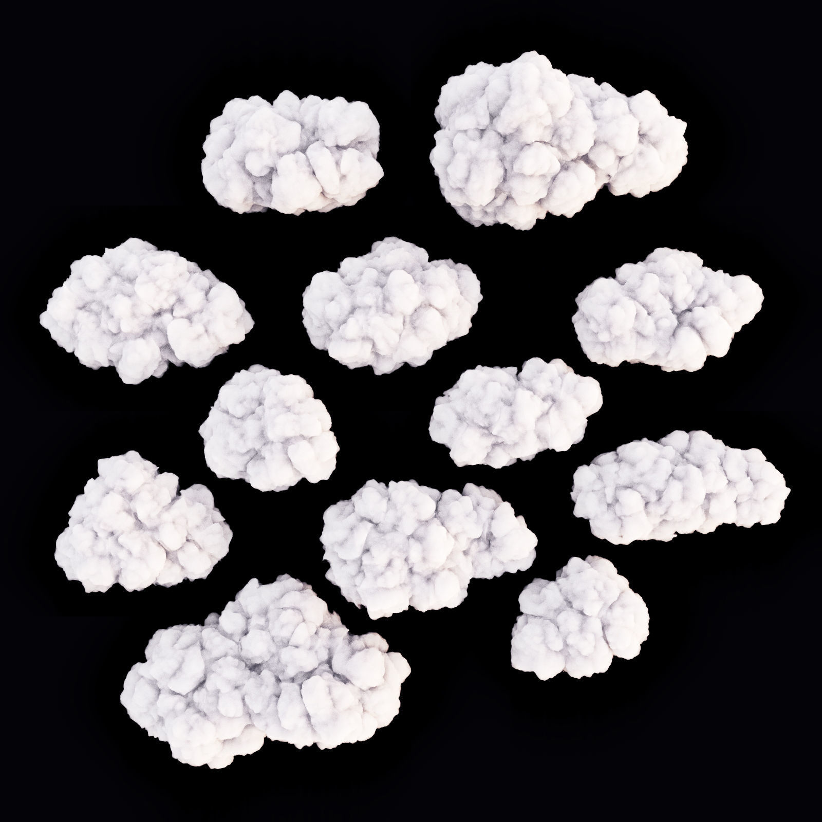 Clouds Set 3D model_15