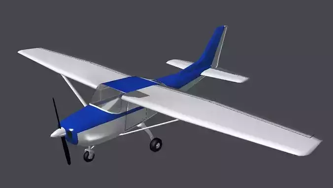 Prop Plane 2 Low-poly 3D model