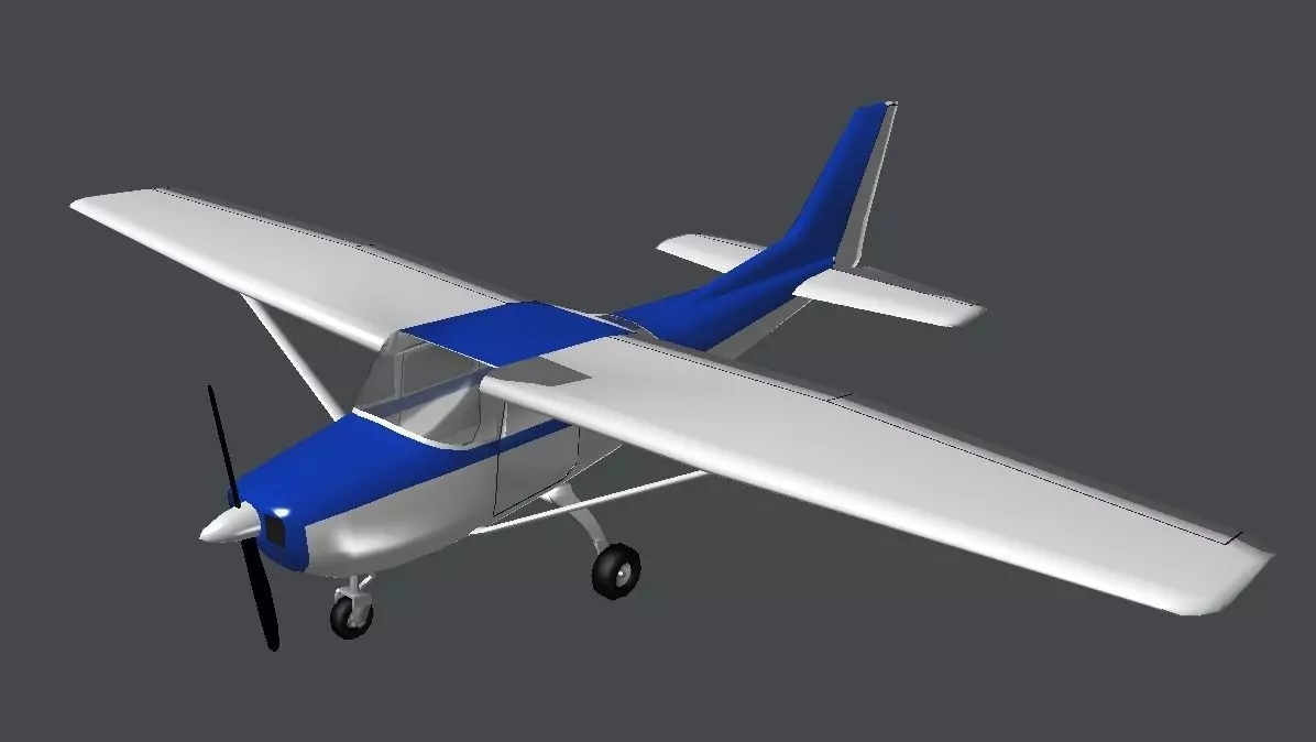 3D model Prop Plane 2 VR / AR / low-poly | CGTrader