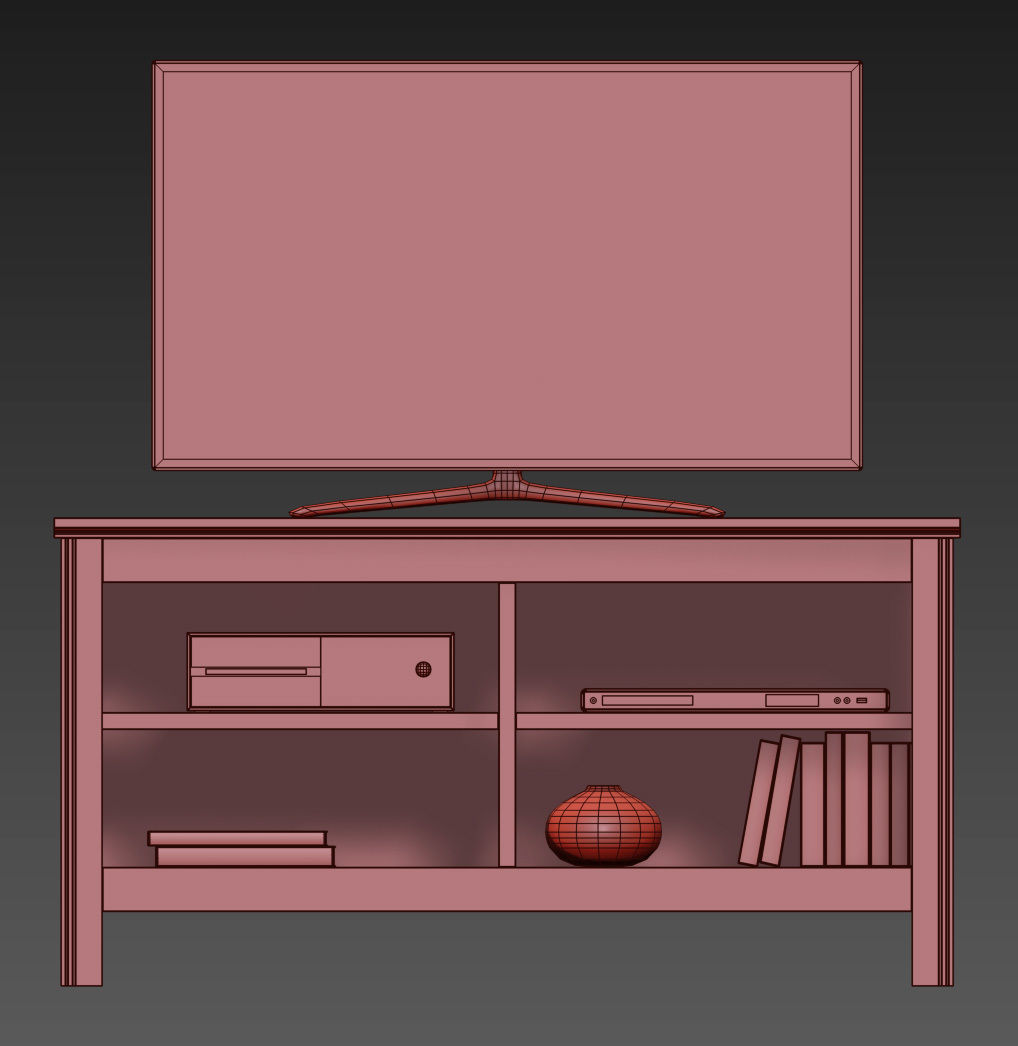 BRUSALI TV unit 3D model_8