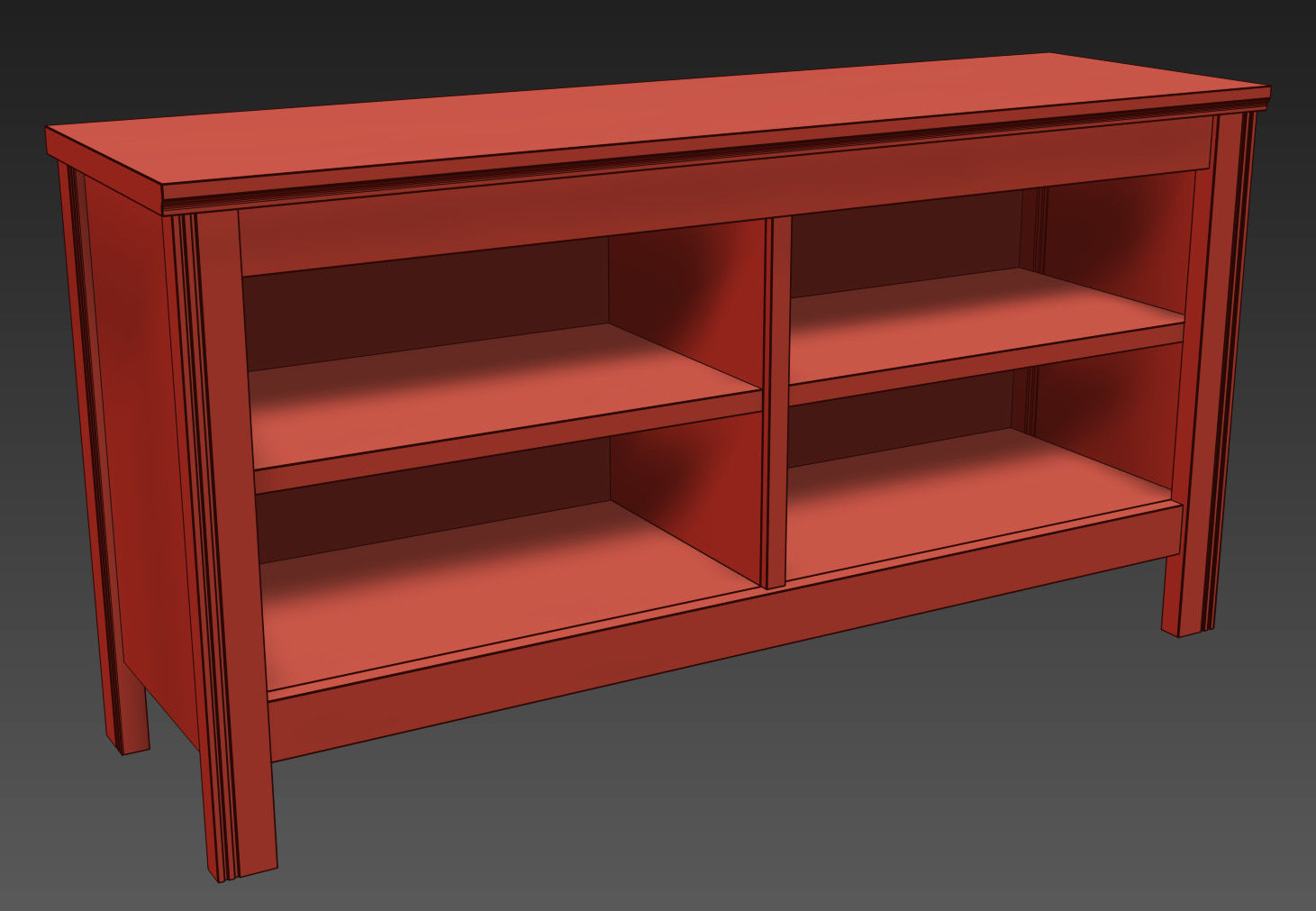 BRUSALI TV unit 3D model_9