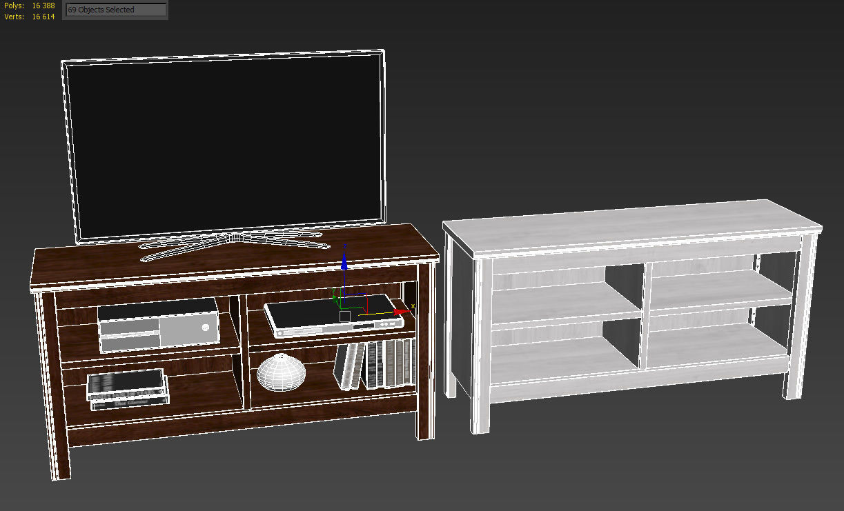 BRUSALI TV unit 3D model_4