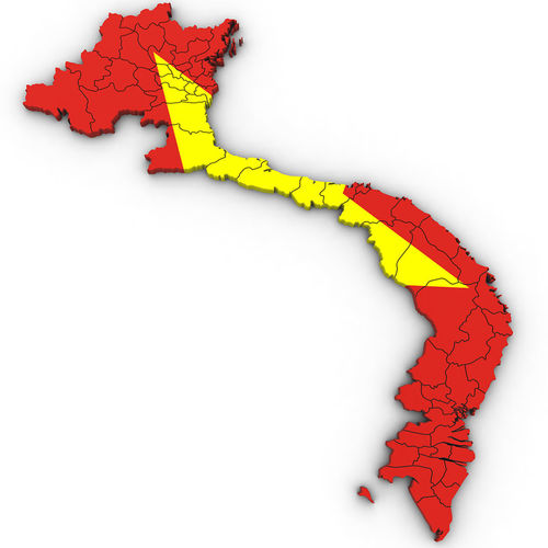 3d Political Map of Vietnam 3D model
