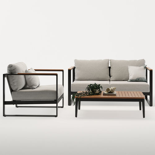Barcelona Outdoor Sofa 3D model 5