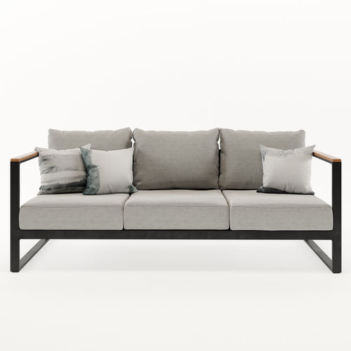Barcelona Outdoor Sofa 3D model 6