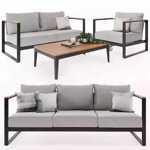 Barcelona Outdoor Sofa 3D model