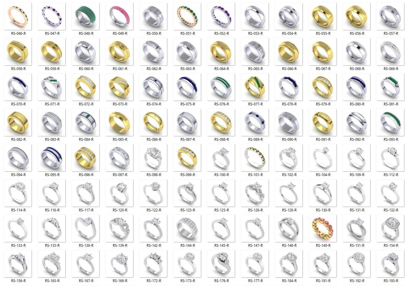 BULK-STL-RING 468 Files 3D print model_4