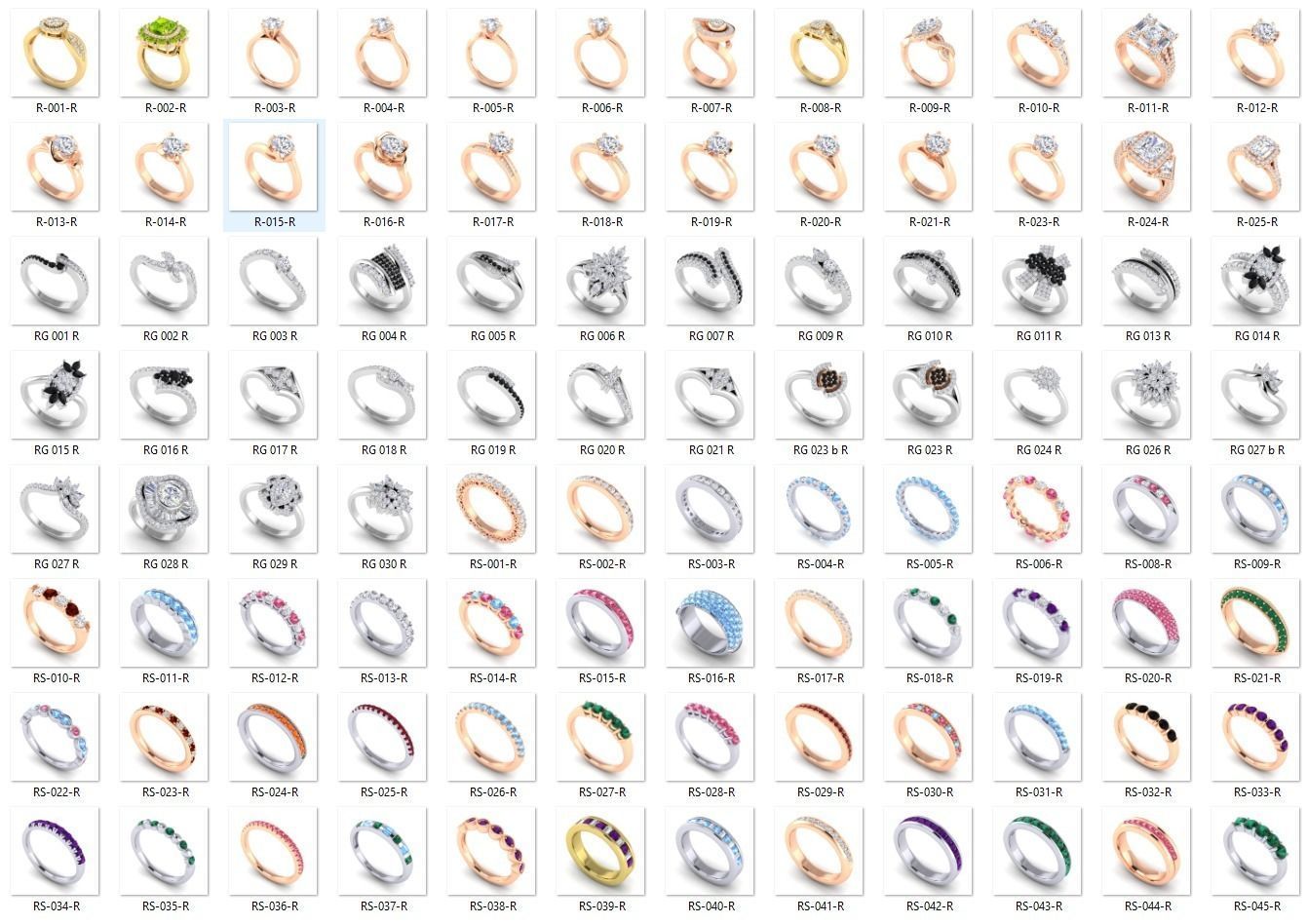 BULK-STL-RING 468 Files 3D print model_2