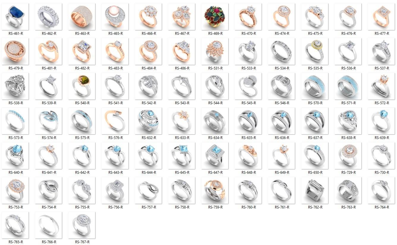 BULK-STL-RING 468 Files 3D print model_1
