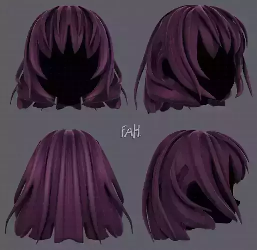 3D Hair style for girl V21