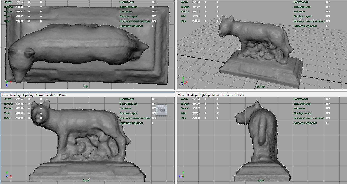 Capitoline Wolf Low-poly 3D model_3