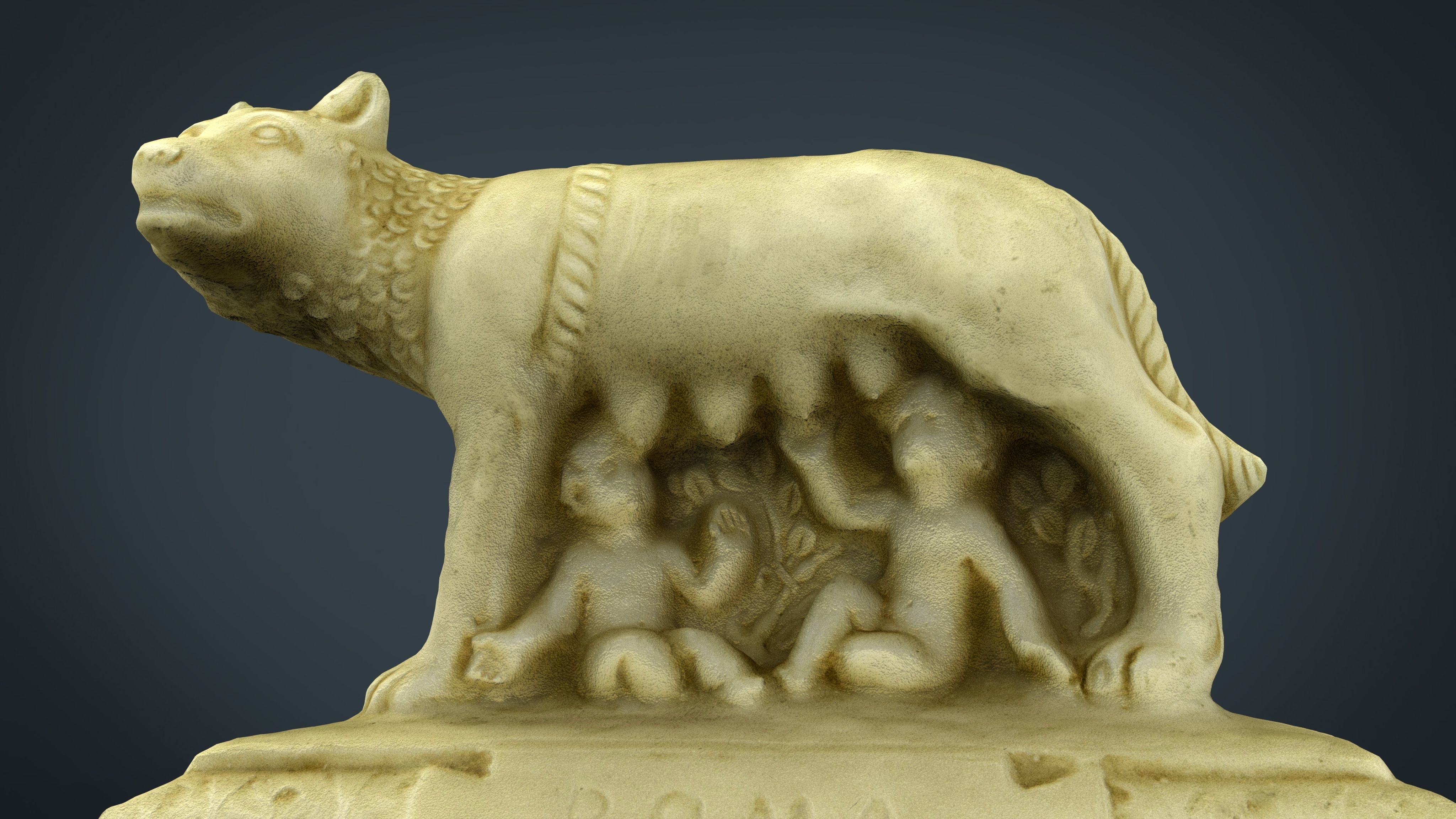 Capitoline Wolf Low-poly 3D model_8