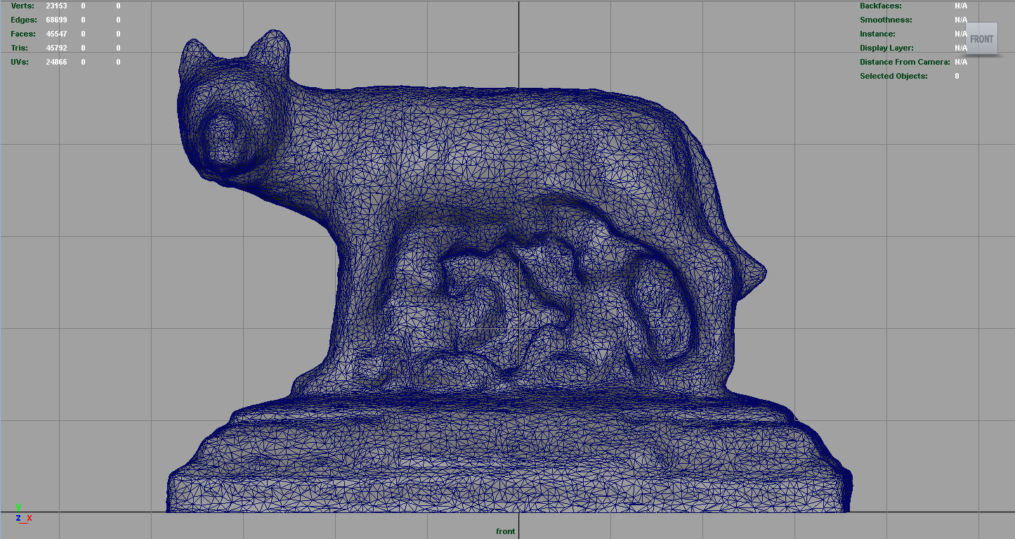 Capitoline Wolf Low-poly 3D model_11