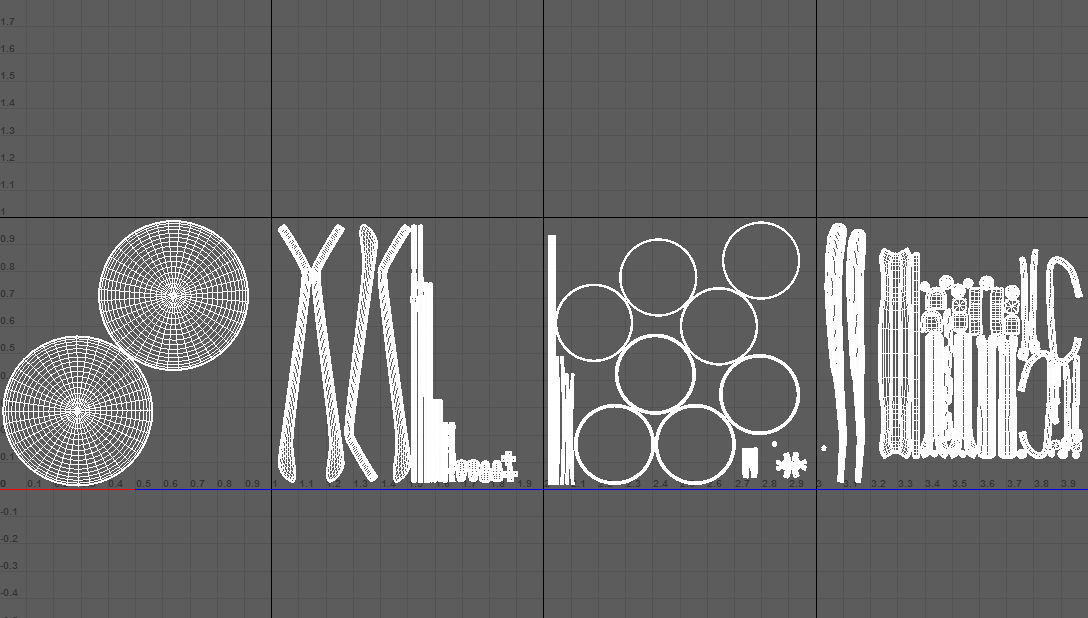 round glasses  Low-poly 3D model_10