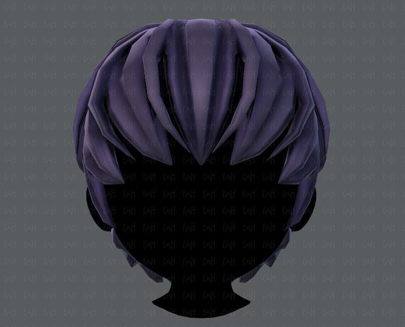 3D Hair style for boy V21 Low-poly 3D model_17