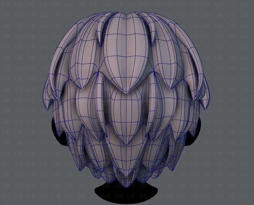 3D Hair style for boy V21 Low-poly 3D model_13