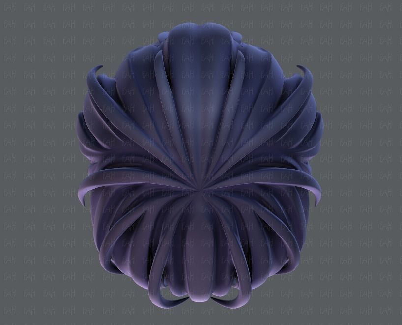 3D Hair style for boy V21 Low-poly 3D model_33