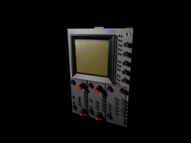 Soviet Oscilloscope C1-91 Free low-poly 3D model_0