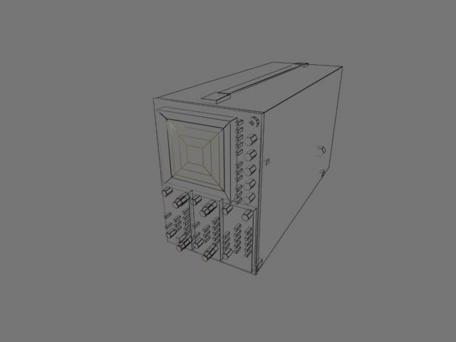 Soviet Oscilloscope C1-91 Free low-poly 3D model_2