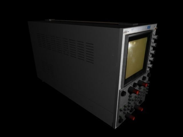 Soviet Oscilloscope C1-91 Free low-poly 3D model_1
