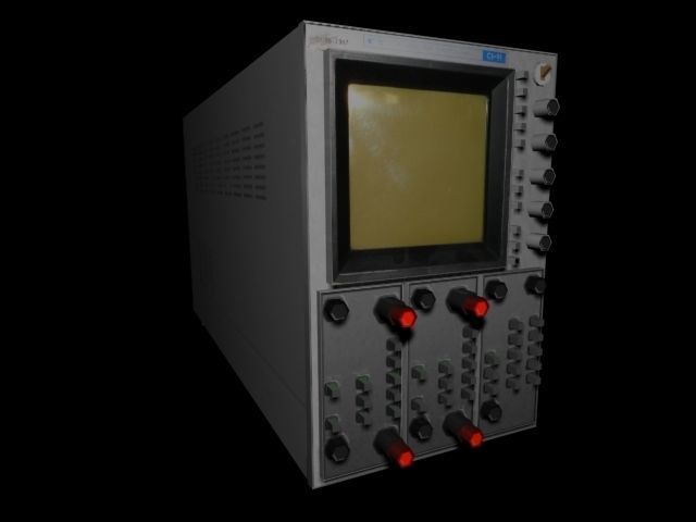 Soviet Oscilloscope C1-91 Free low-poly 3D model_4