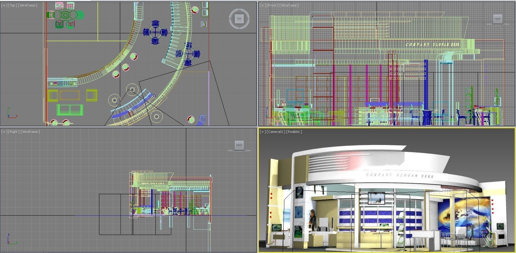 Expo Stand CTI3 3D model_6