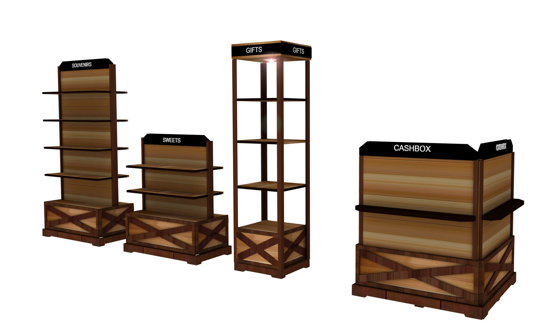 Showcases Pack V1 3D model_7