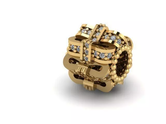 the bows are turning charm ball 3D print model
