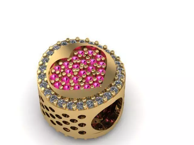 stones and love charm ball 3D print model