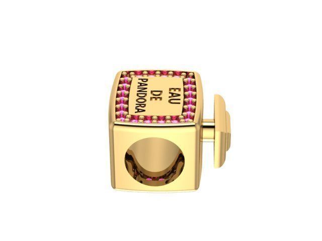 perfume bottle charm ball  3D print model_1