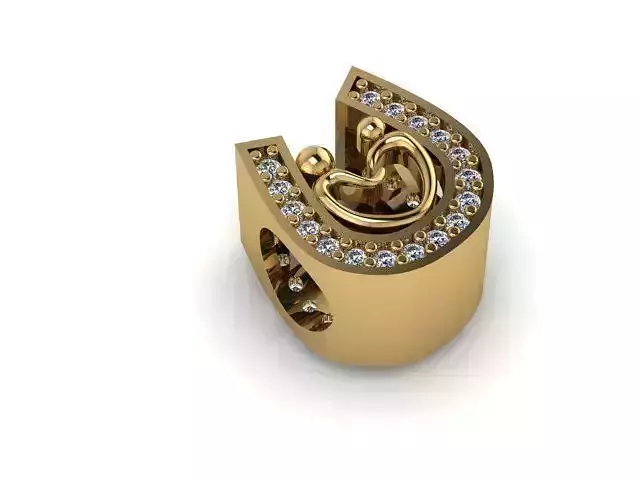 love hand in hand charm ball 