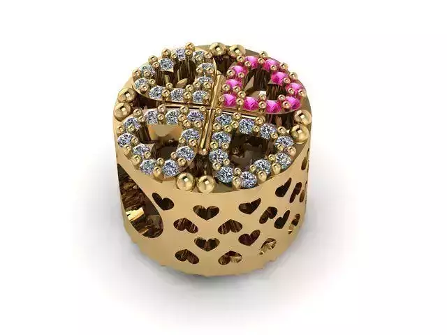 clover from the heart charm ball 