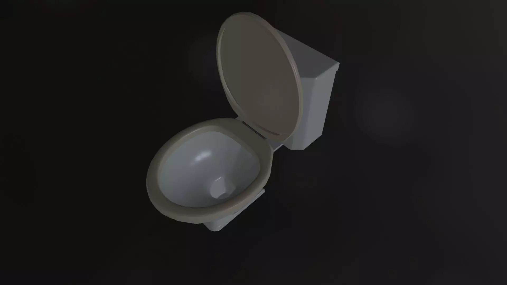 PBR Toilet Low-poly 3D model_0