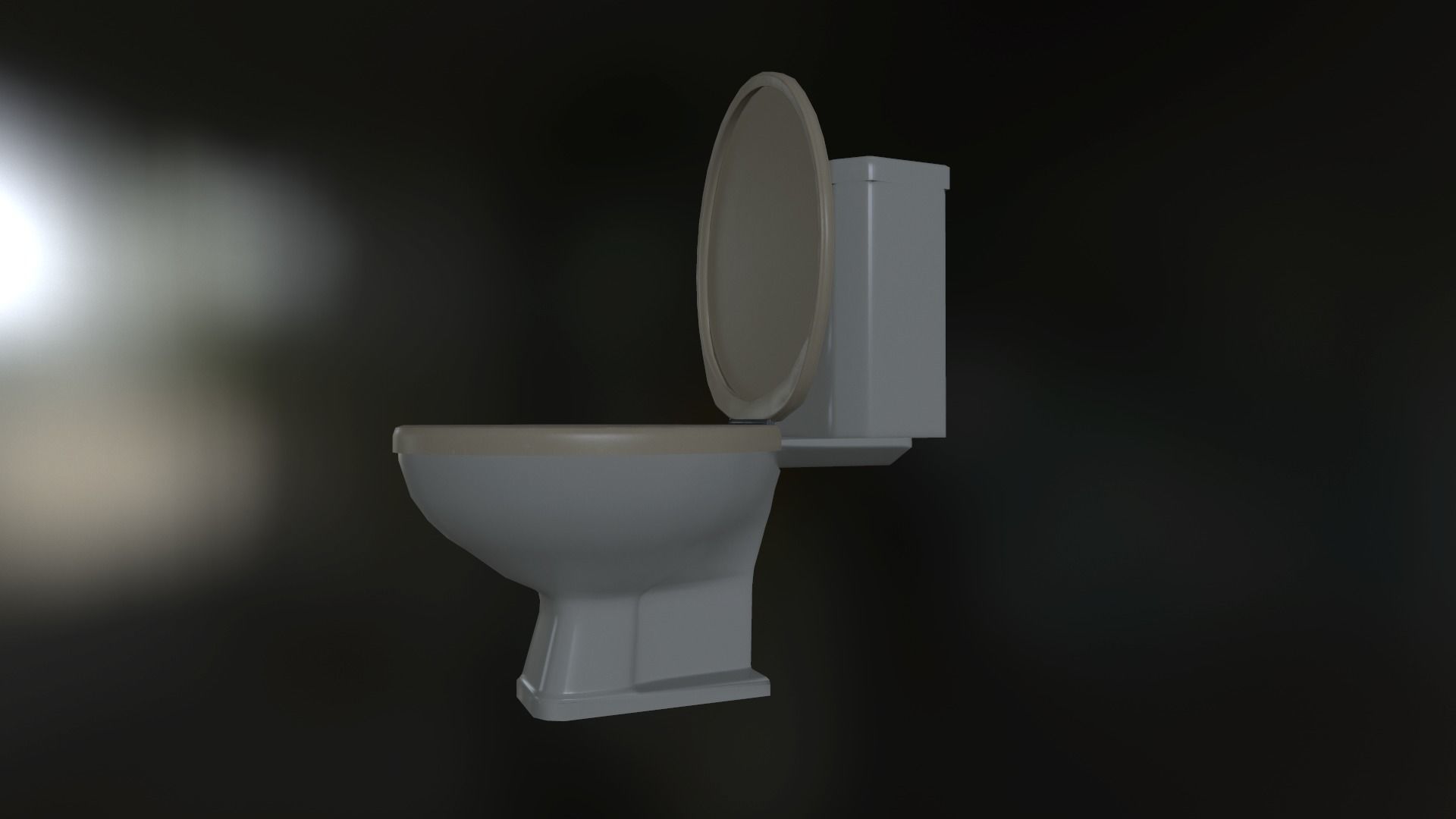 PBR Toilet Low-poly 3D model_4