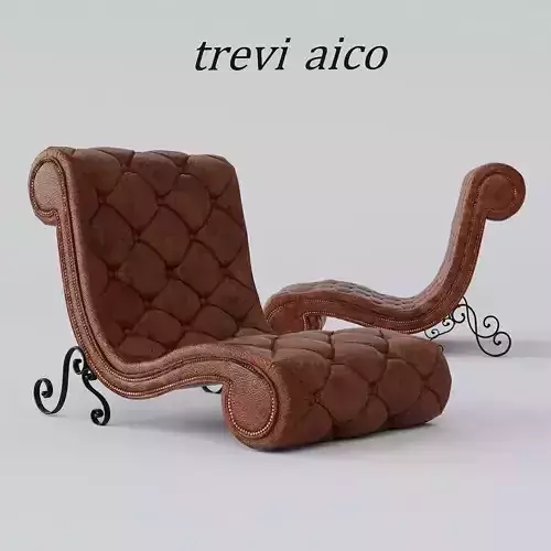 Armchair-Chaise lounge TREVI AICO 3D model