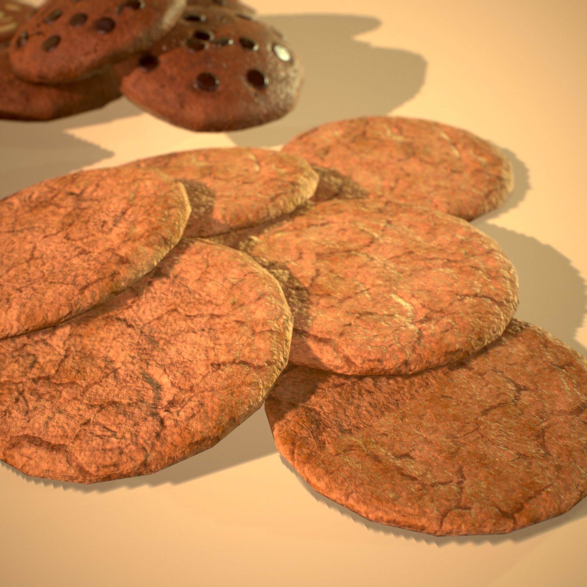 HIE Game Ready Cookie D180601 Low-poly 3D model_4