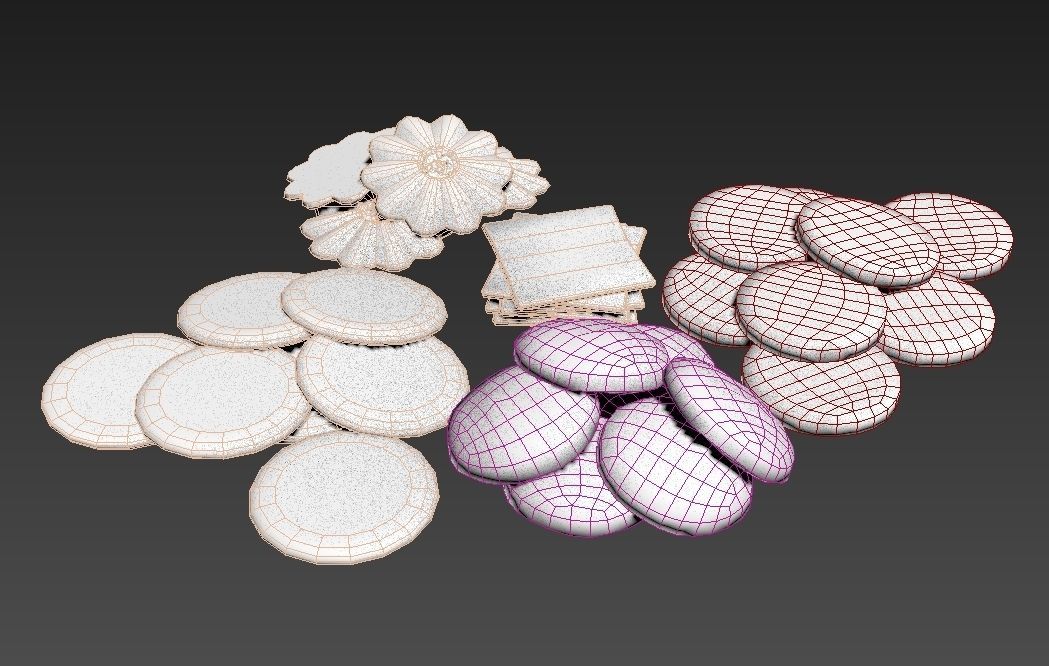 HIE Game Ready Cookie D180601 Low-poly 3D model_2