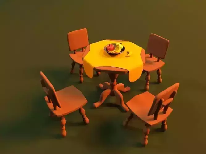 Cartoon Table Set