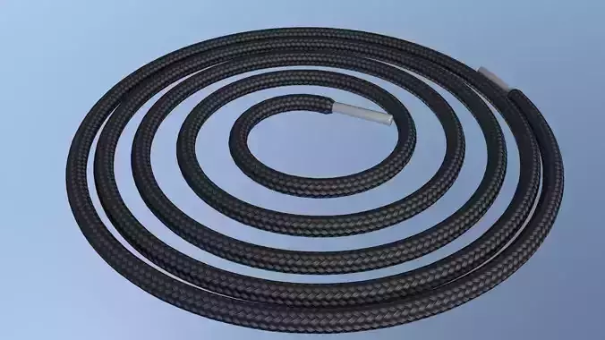 woven shoelace  3D model woven shoelace  3D model