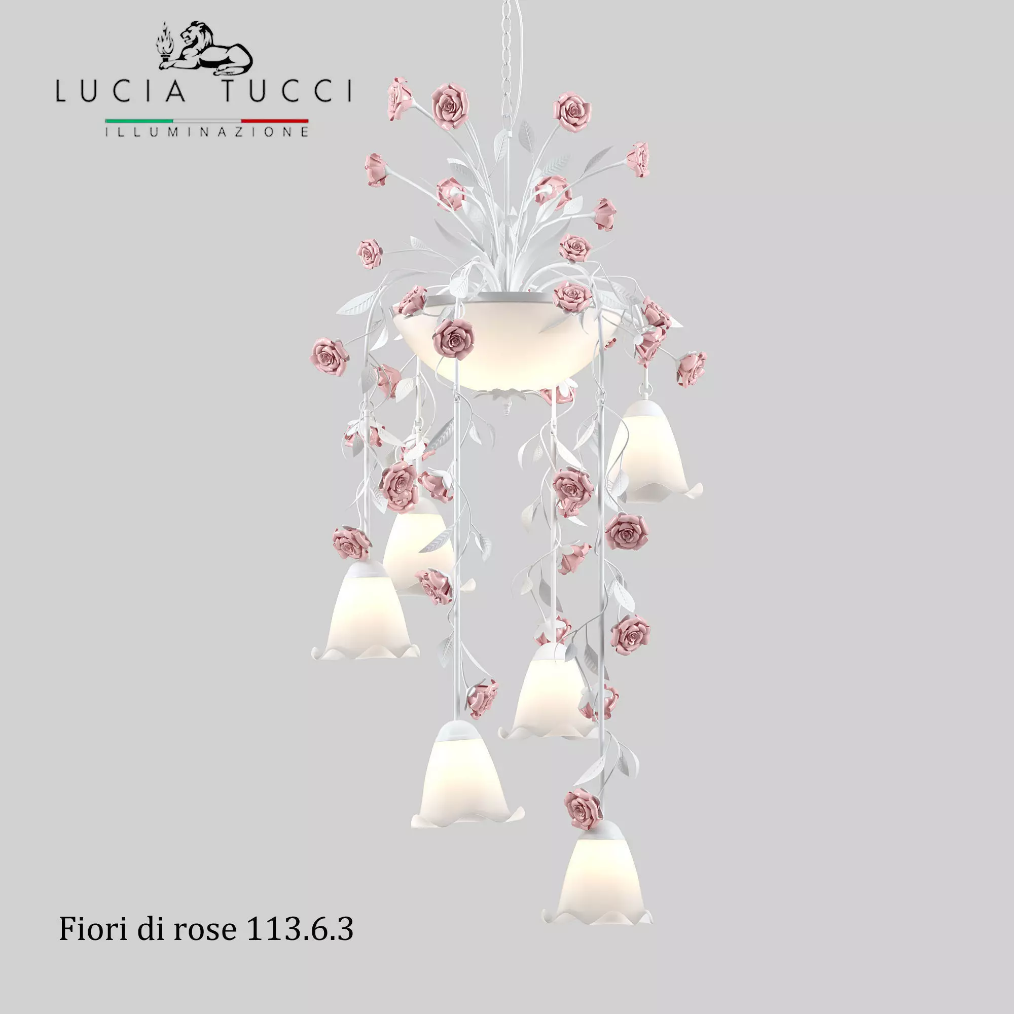 Chandelier Fiori di rose 113 6 3 3D model_0