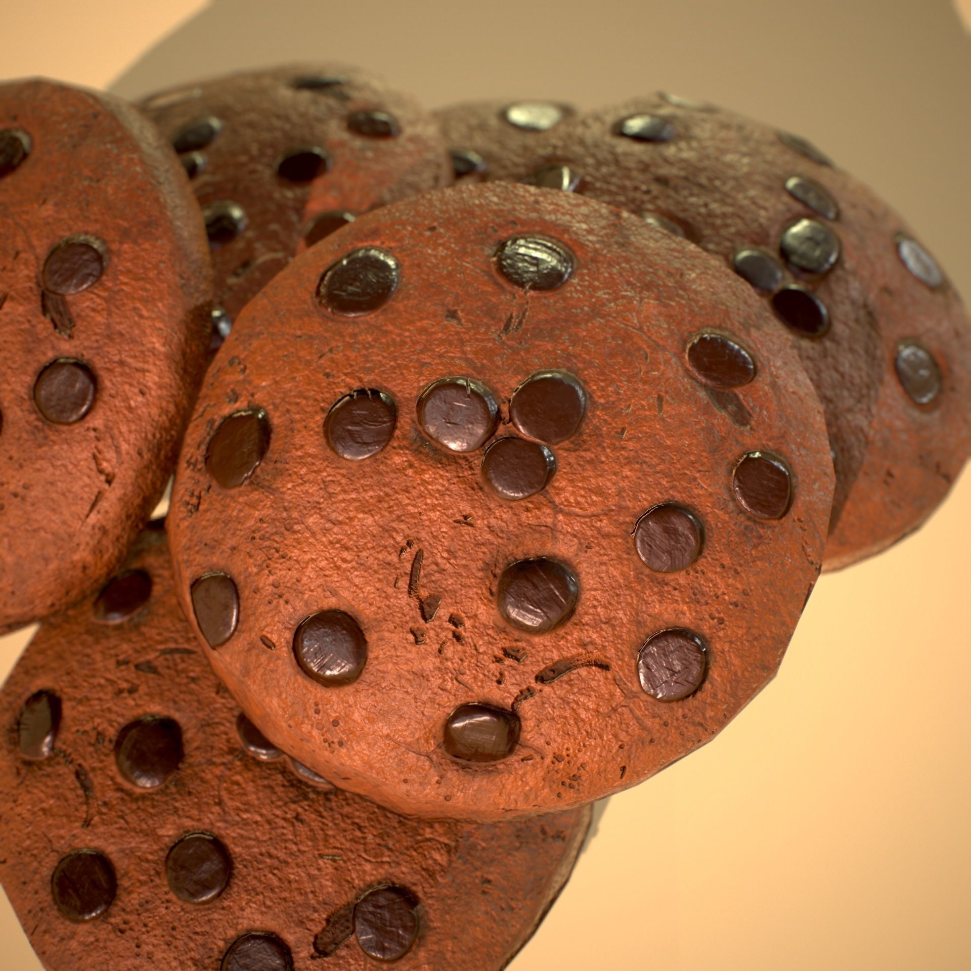 HIE Game Ready Cookie N5 Low-poly 3D model_6