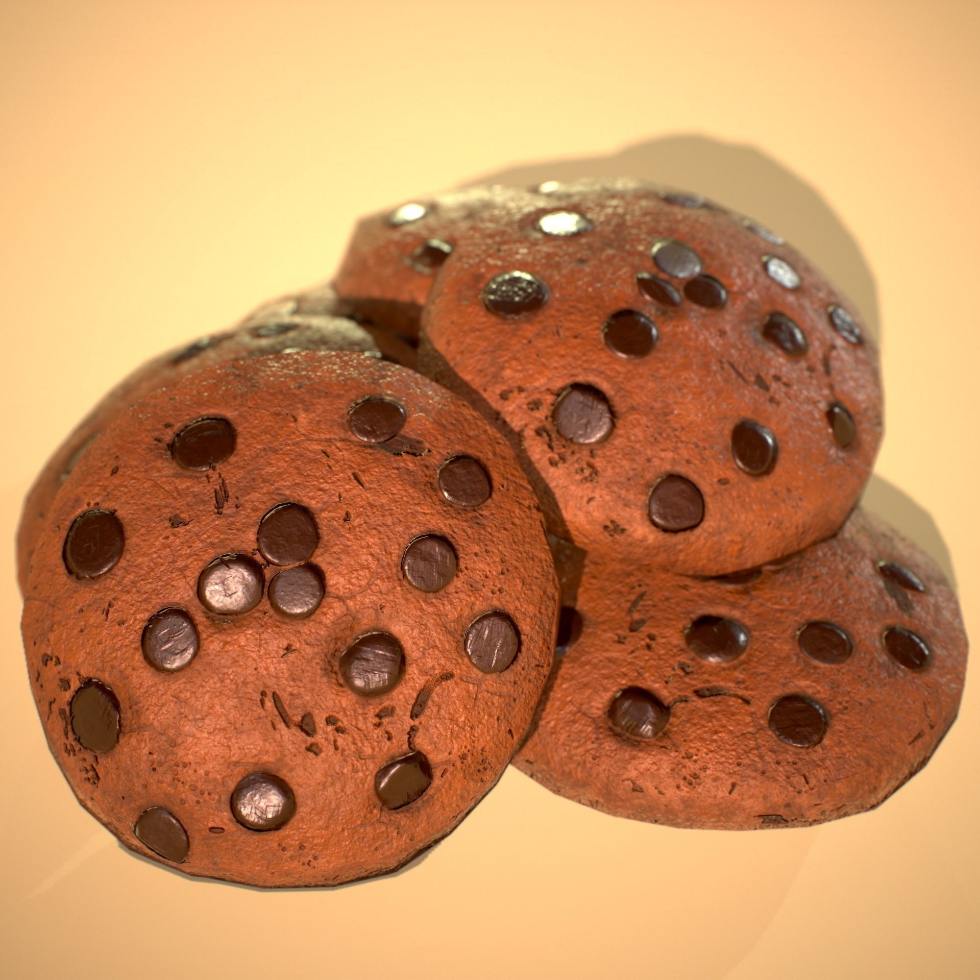 HIE Game Ready Cookie N5 Low-poly 3D model_5