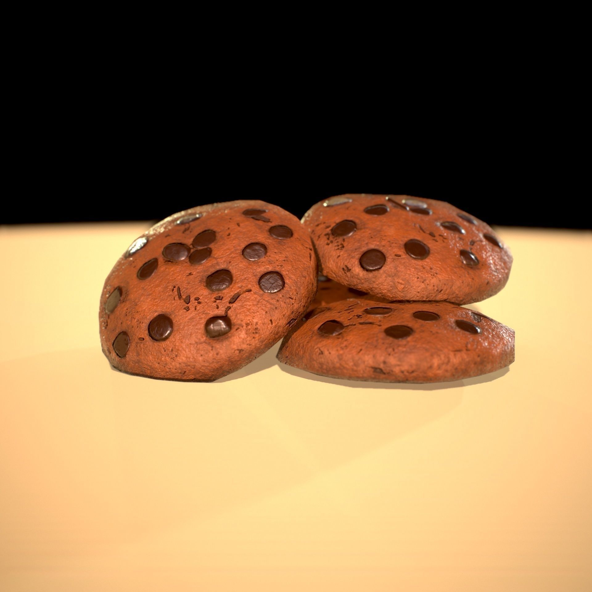 HIE Game Ready Cookie N5 Low-poly 3D model_4