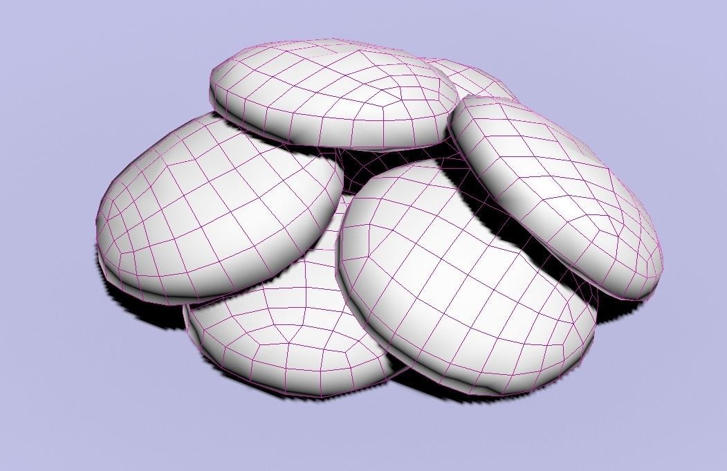 HIE Game Ready Cookie N5 Low-poly 3D model_8